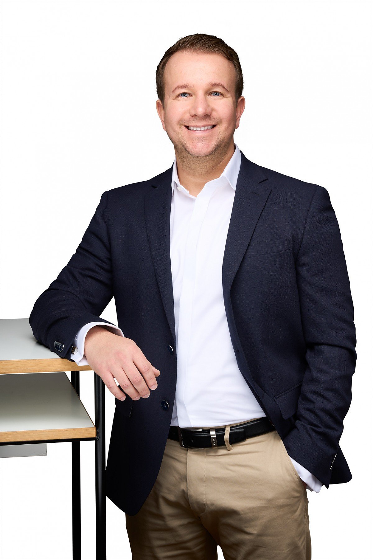 Foto Der Gesch�ftsinhaber stellt sich vor