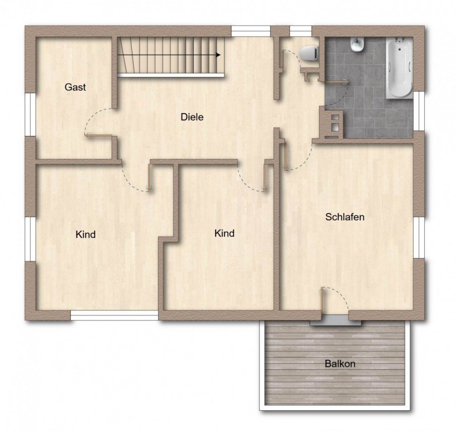 Grundriss | OG Einfamilienhaus Stuttgart