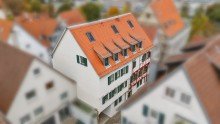 Drohnenaufnahmen Exklusive Dachterrasse - 4,5-Zimmer-Maisonette-Wohnung mit Weitblick in Besigheim-Altstadt