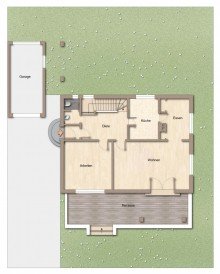 Grundriss | EG Wo Wohntr�ume neu entstehen - freistehendes EFH mit Potenzial f�r Kernsanierung oder Neubau