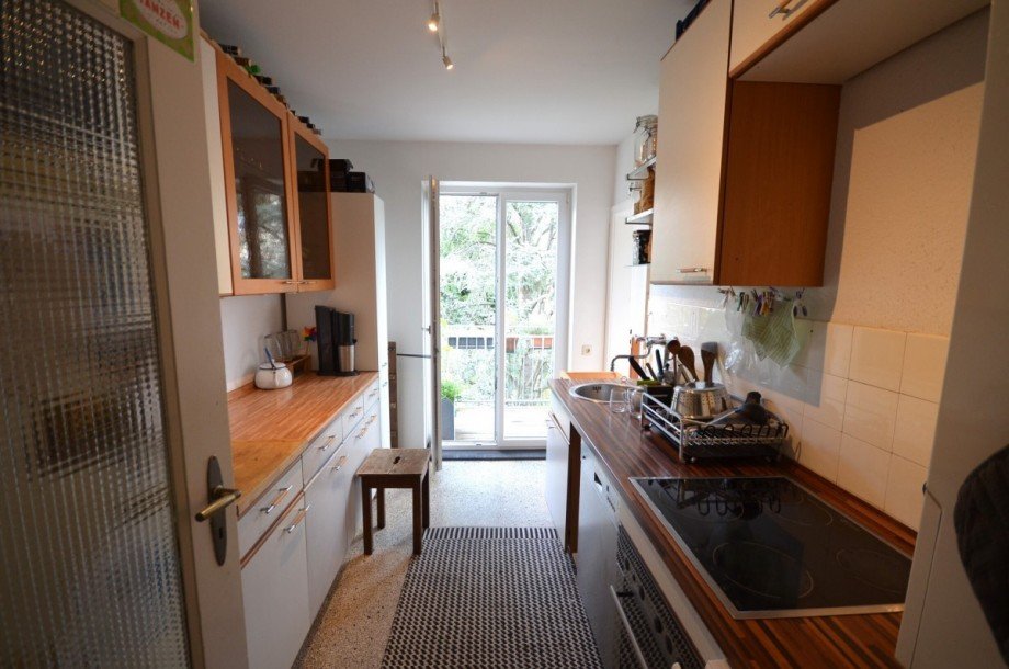 K�che mit Loggia + Balkon Wohnung Stuttgart