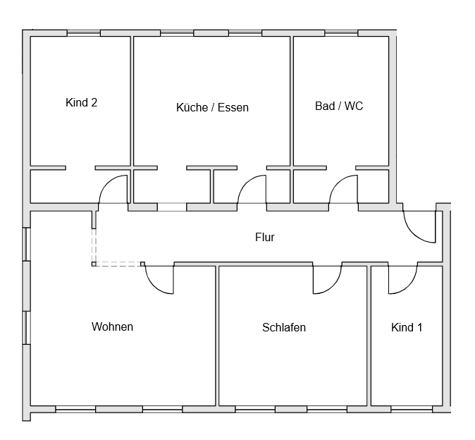 Grundriss Etagenwohnung Waiblingen