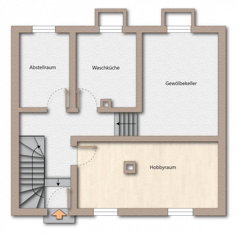 Grundriss UG Zweifamilienhaus Ostfildern