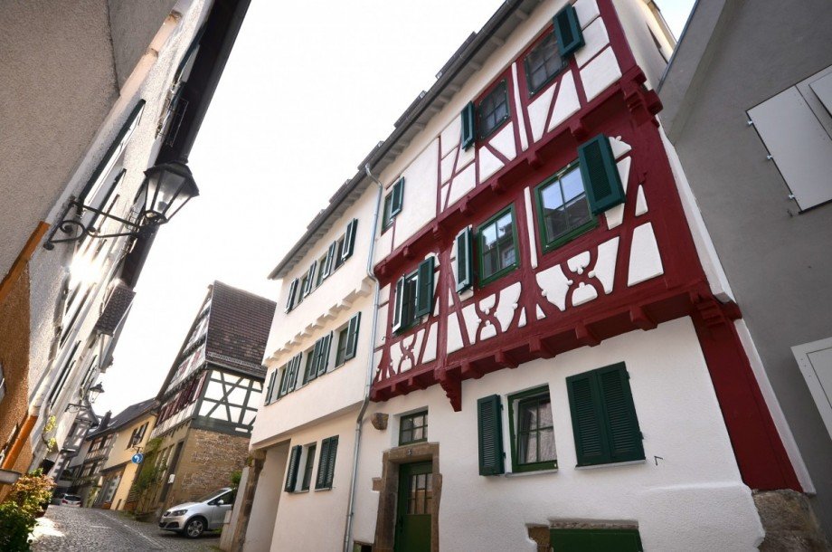 Hausansicht vorne - Kulturdenkmal Etagenwohnung Besigheim