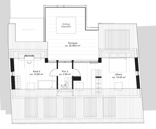 Grundriss DG 2 Dachgeschosswohnung Besigheim