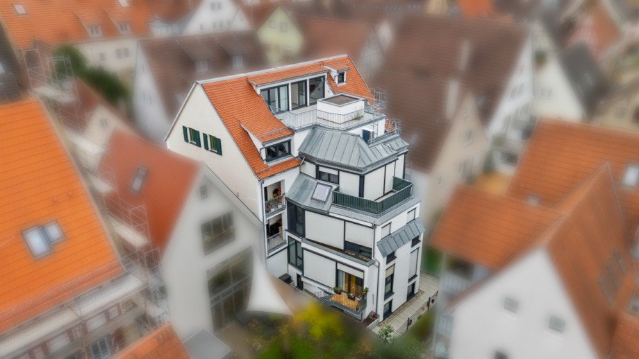 Drohnenaufnahmen Dachgeschosswohnung Besigheim